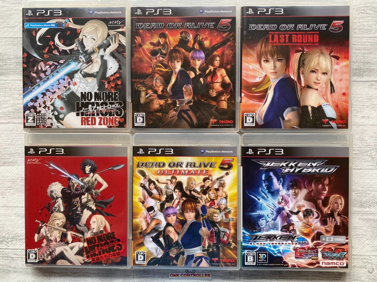 SONY PS3 No More Heroes & DEAD OR ALIVE 5 & Tekken Hybrid set from