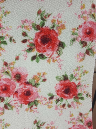 B Darlin Juniors Sleeveless Scoopneck Popover Dress Ivory w/ pink roses Sz 3/4 - Picture 7 of 9