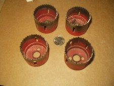 Four Used 2" Dayton HSS Bi-Metal Hole Saws Made in USA
