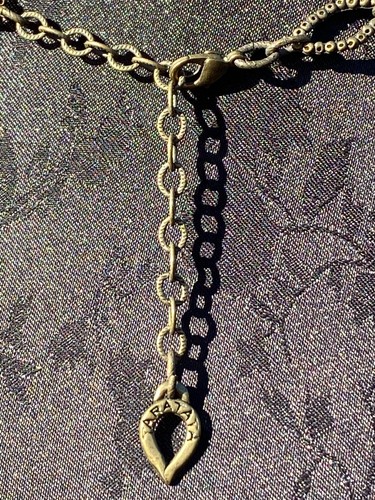 TARATATA France Collier - Fleurs design. Necklace signed - Flowers & rhinestones - Foto 8 di 11