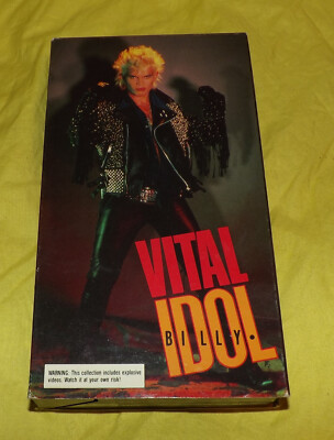   RARE Billy Idol Vital Idol VHS Video 1986 Rebel Yell Dancin with Myself