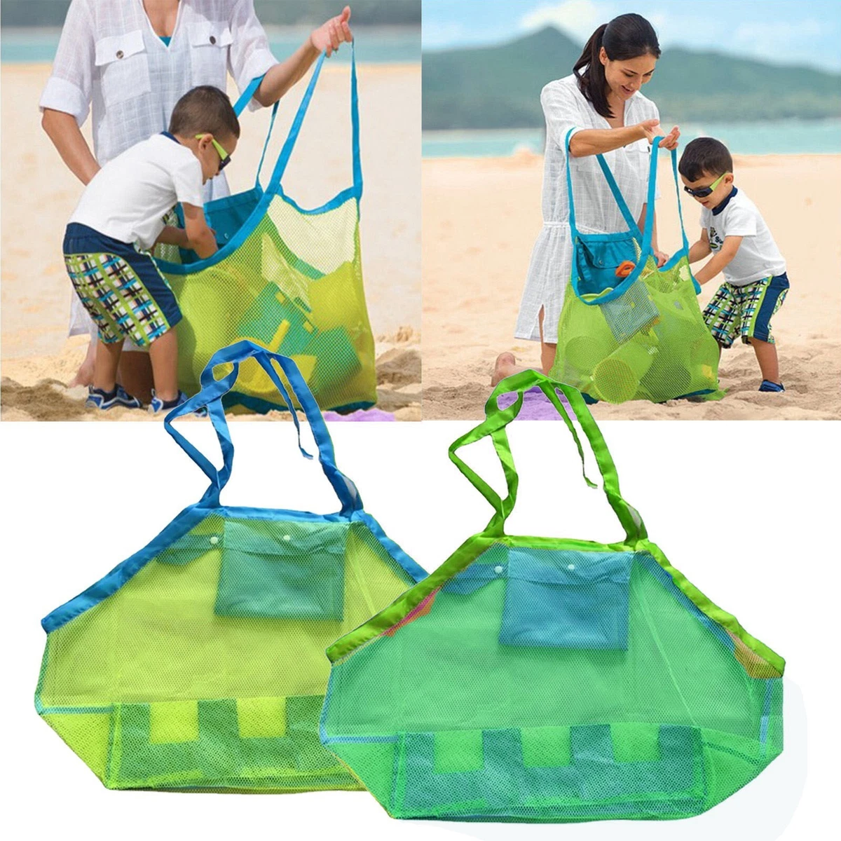 Beach Toy Bag Kids Sand Toys Storage Bag Sea Bag Beach Toys Tote