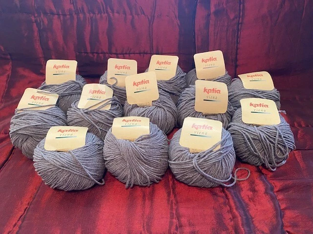 Soft KATIA VIENA Yarn 13 skeins-color #6 -50g 1.75oz SPAIN 80m 87 yd WASHABLE - Image 2 of 4