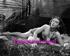 Foto de laboratorio HEDY LAMARR 8X10 SEXY "CARGA BLANCA" sombra belleza retrato