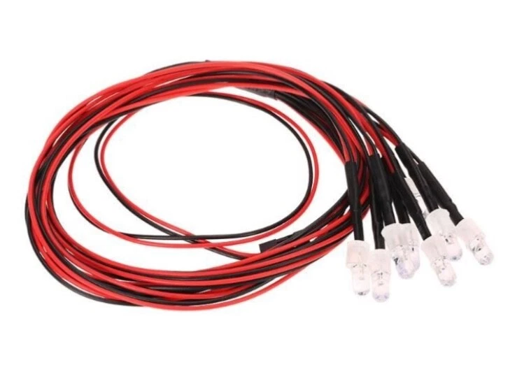 LED Lights Suitable For RC Model Car 8 x 5mm White Headlight Light 8W5-JR - Image 4 of 4