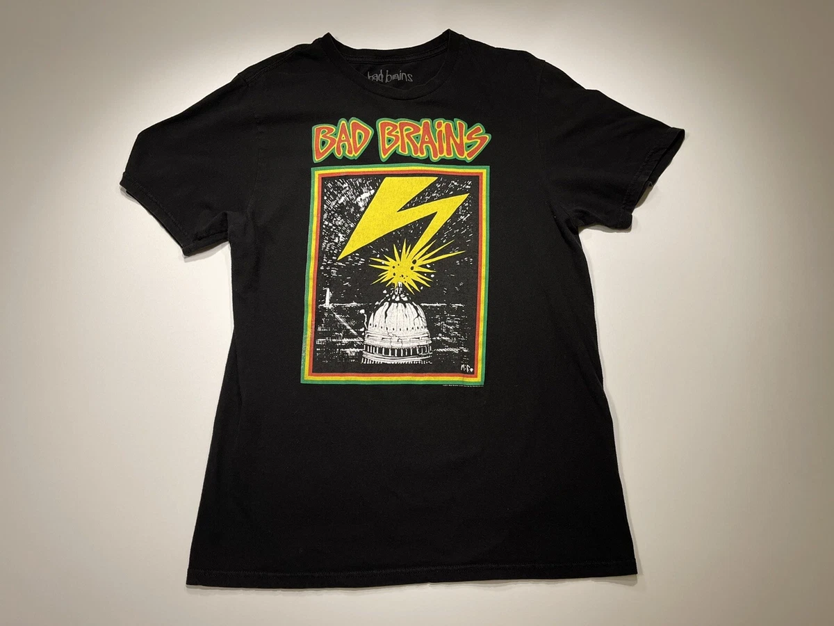 Bad Brains Band T-Shirt Tour Hardcore Punk Rock Black Large