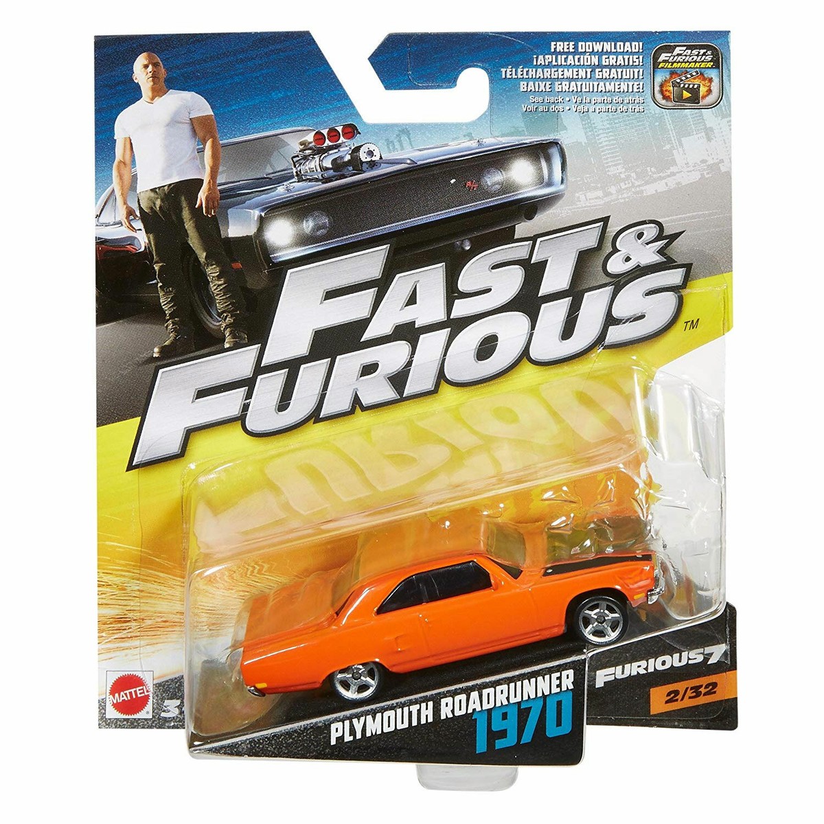 Fast & Furious 1:55 Scale Die-Cast Vehicles by Mattel (Choose from