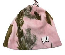 NCAA Youth Girls Wisconsin Badgers Pink Real Tree APL Beanie Hat New