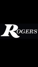 Rogers Drum Head Logo Decal White High Qualit...