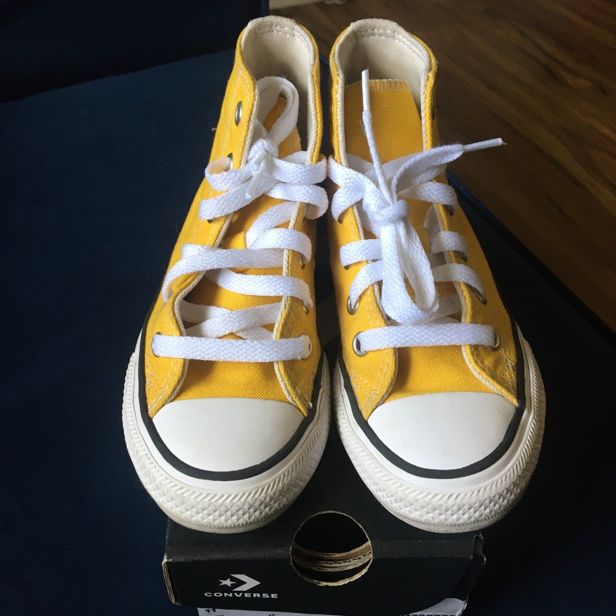 NEVER WORN Vintage Converse All-Stars Hi top in box, Yellow s-l1200.jpg main image 2