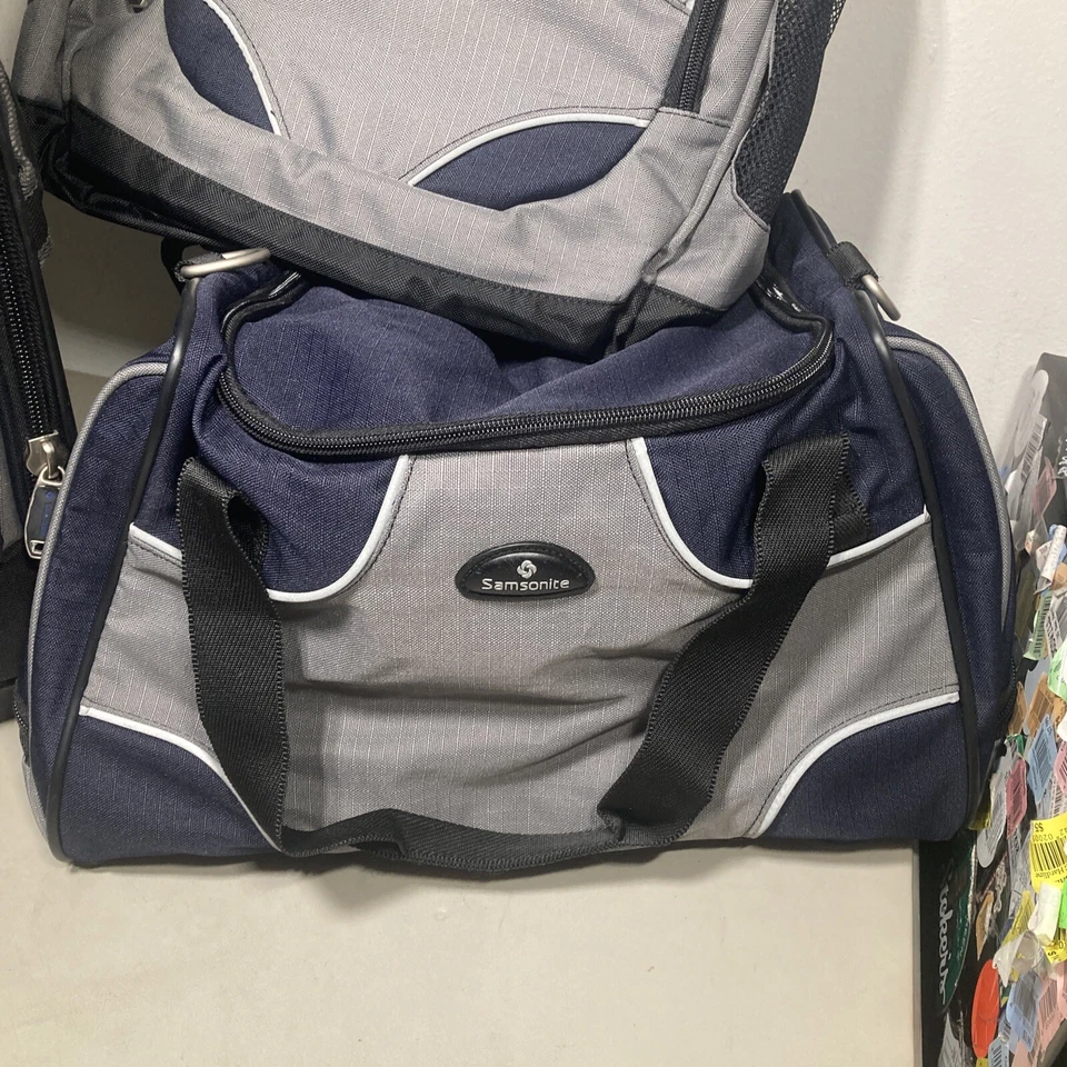 Conjunto de Bagagem Samsonite 3 Peças - 66854 Azul Cinza 23” Mala, Mochila e Duffle - Imagem 4 de 4