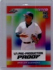 Brailer Guerrero 2024 Leaf Baseball 1/1 Pre Production Proof