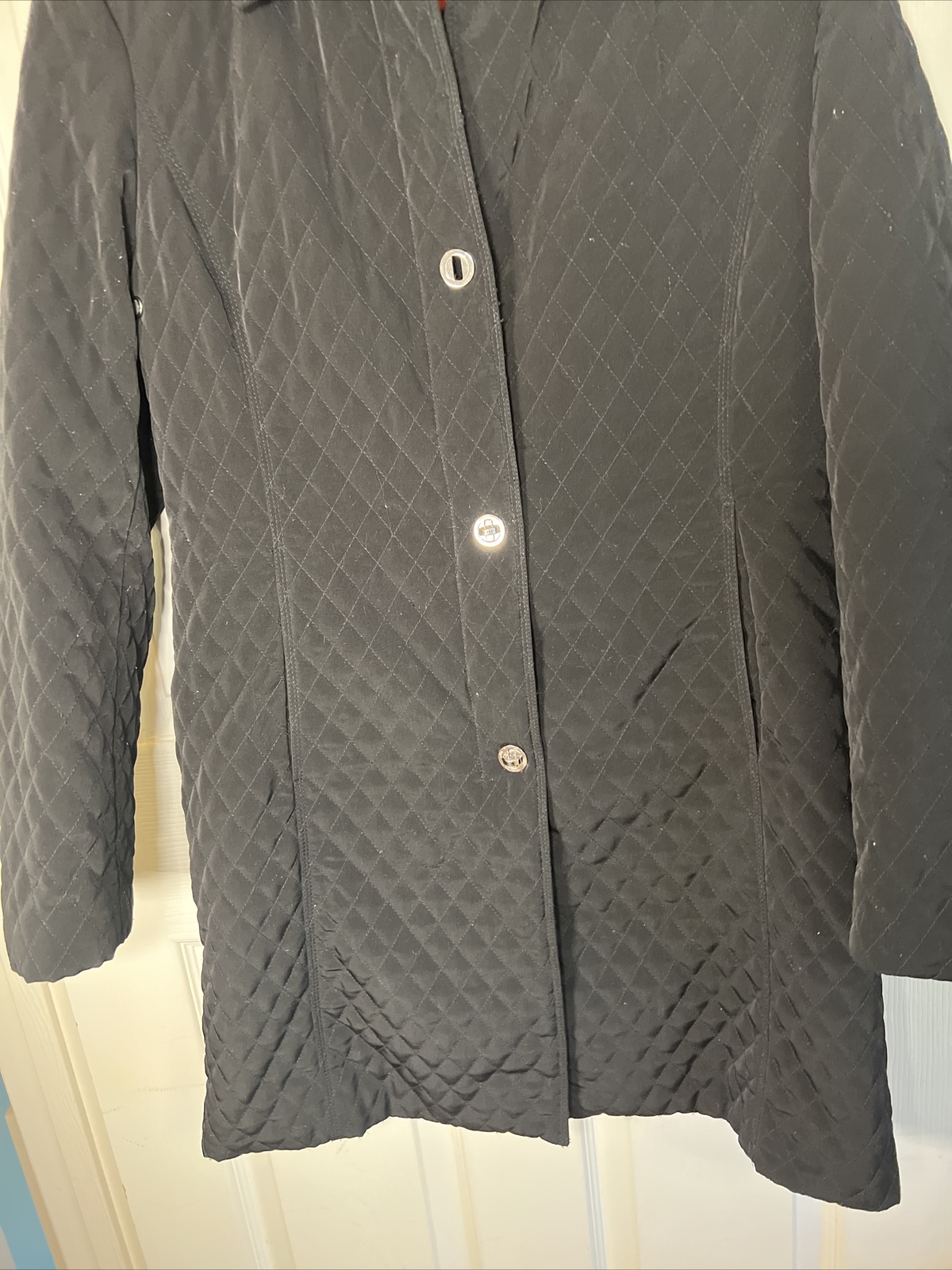 talbots stretch Black button up jacket medium wom… - image 2
