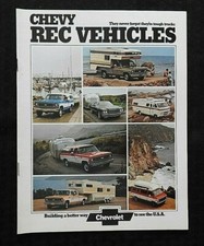 "1974 CHEVROLET C 10 20 30 PICKUP TRUCK CAMPER" 4WD MOTOR HOME BROCHURE MINTY