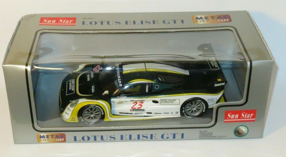 1/18 Lotus Elise GT1 Benetton FIA GT Championship 1997 #23 - Image 2 of 3