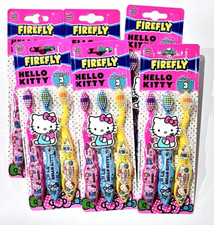6 Packs Of 3 Hello Kitty Firefly Soft Bristle Kids Toothbrush