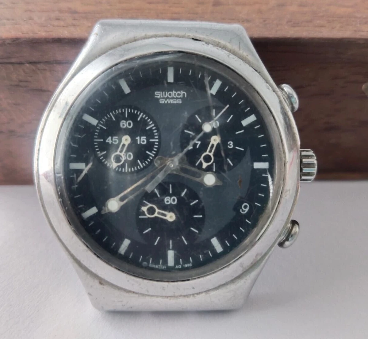 Swatch irony chronograph watch 4 jewels sale