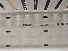New, Panduit, G4X4WH6, Wire Duct, Wide Slot, White,4.25 W x 4 D