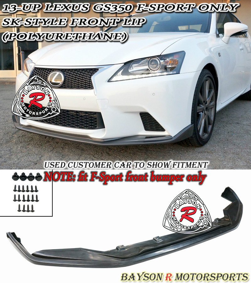 Fits 13-15 Lexus GS350 [F-Sport Bumper Only] SK-Style Front Lip
