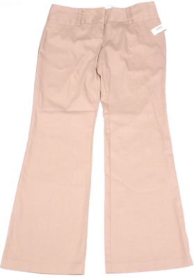 No Boundaries Womens Twill Khaki Dress Pants Mid Rise Bootcut