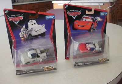DISNEY PIXAR CARS TAKE FLIGHT ASTRONAUT MCQUEEN & ASTRONAUT MATER