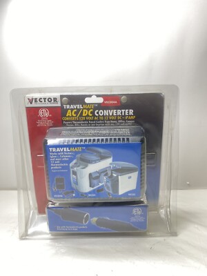 VECTOR Rubbermaid Travel Mate AC/DC Converter 120V To 12V 6Amp. ''New & Sealed''