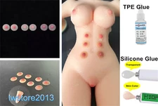 1/6 1/12 Nipple Stickers Silicone TPE Adhesive Glue For 12" 6" Female Body Toys