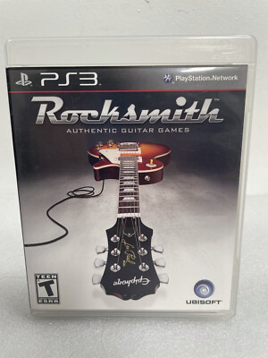 PS3 ROCKSMITH AUTHENTIC GUITAR GAMES Sony PLAYSTATION 3 no dongle