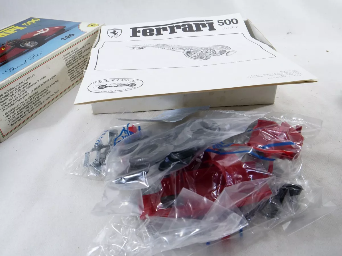 REVIVAL Ferrari 500 Le Grand Prix 1953 neuf en boite Kit 1/20 REVIVAL Ferrari 500 Le Grand Prix 1953 neuf en boite Kit 1/20