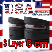 6 cm Air Cushion Heel Insert Increase Taller Height Lift Shoes Insole for Man