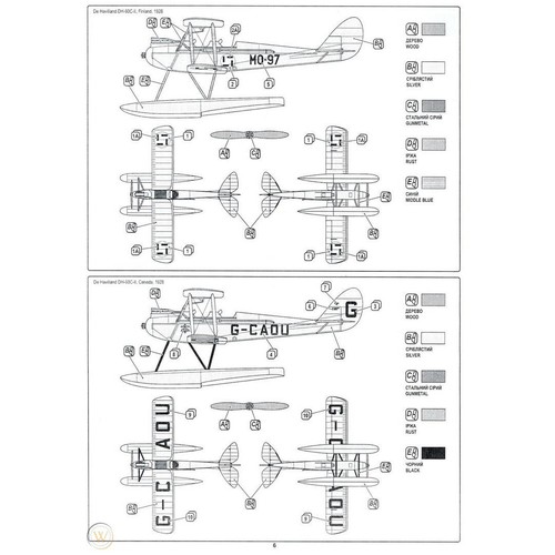 Airplane Biplane DH-60C-II - Plastic Model Kit Aircraft Scale 1:72 Avis 72021 - Picture 6 of 8
