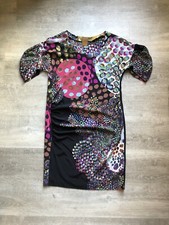 Ali Ro Silk Blend Abstract Pattern Dress Size 4 Bohemian Artsy