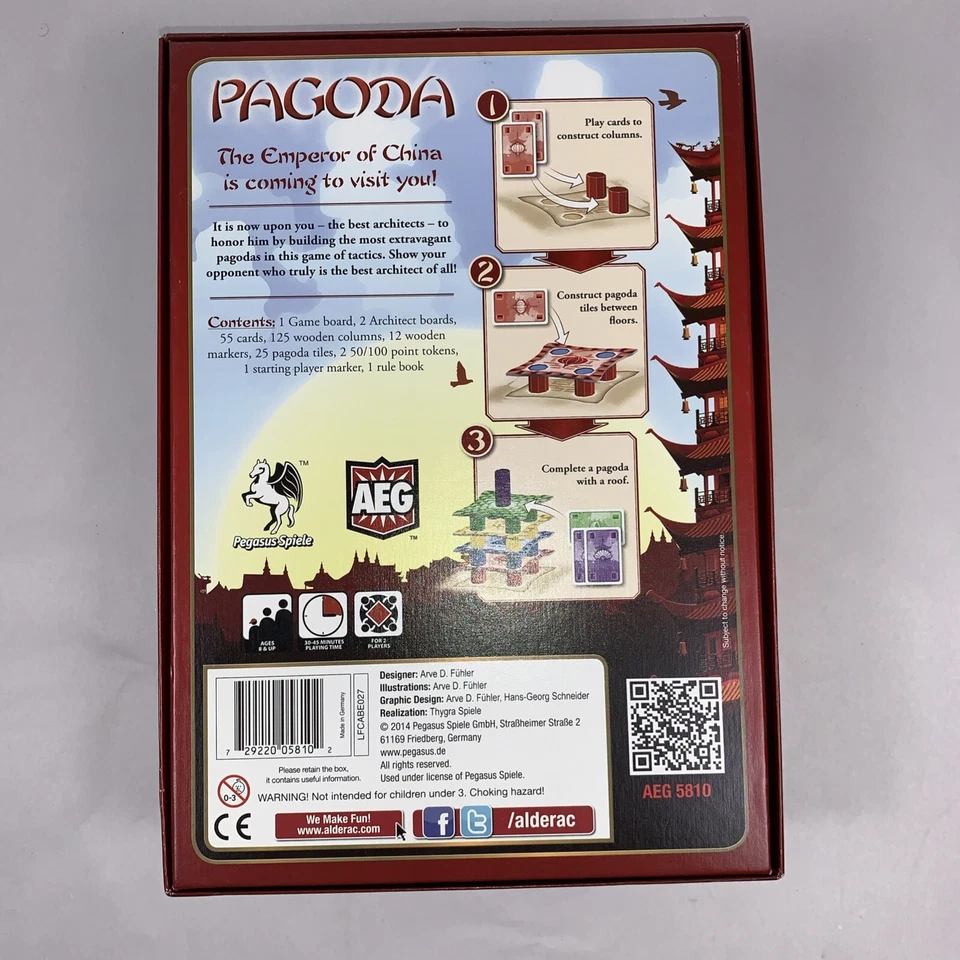 Pagoda Board Game by Pegasus Spiele AEG (Used) - Image 3 of 4
