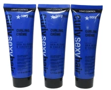 Curly Sexy Hair Curling Creme 1.7 oz Tavel Size 3 Pack