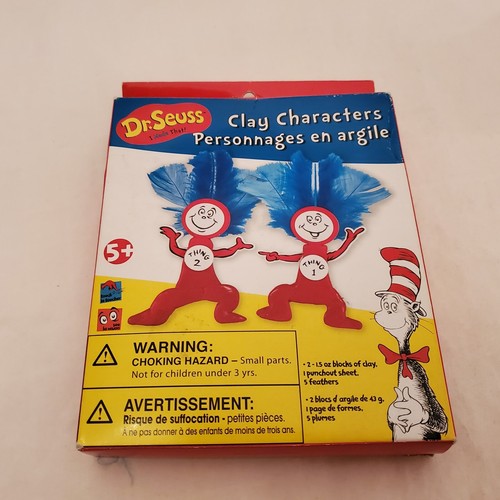 New Thing 1 & 2 Dr Seuss Cat in the Hat Action Figure Clay Characters 2010 And 1 - Picture 22 of 24