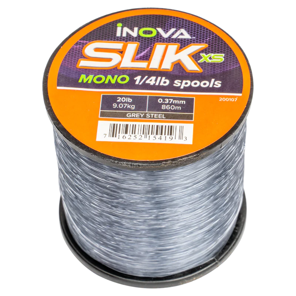 Inova Slik Mono Fishing Line Grey Steel Colour