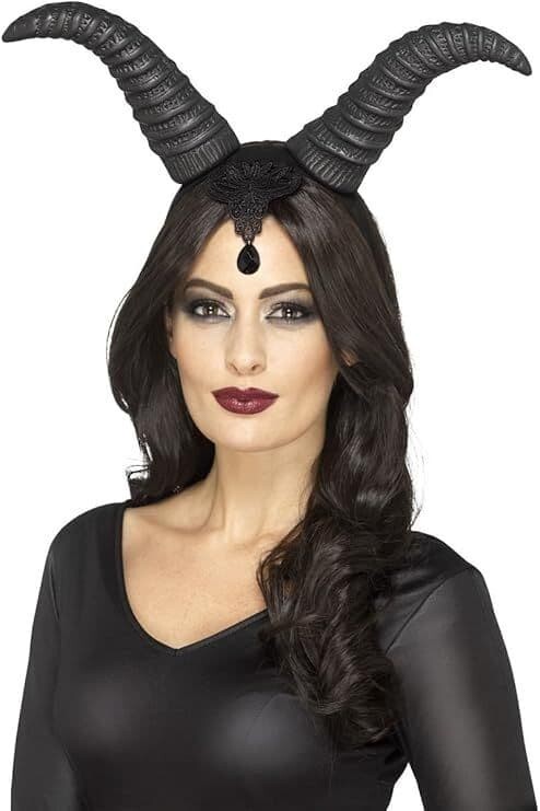 Halloween Demonic Queen Horns Headband