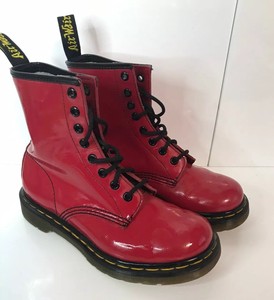 red dm boots