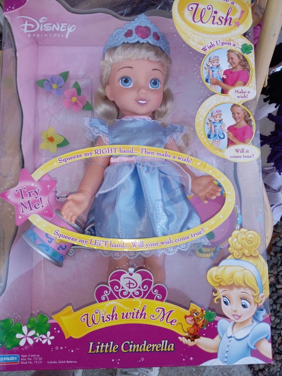 Disney Princess Little Cinderella Doll Wish With Me 2006 Playmates