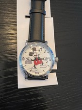 New Disney mickey mouse watch Leather Strap In original Packaging With Papers