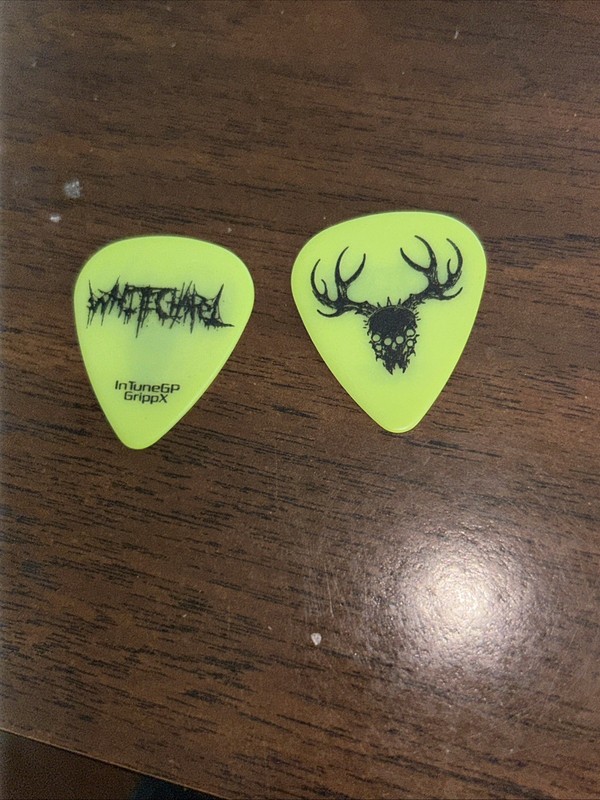 Whitechapel 2025 Tour Green Guitar Pick