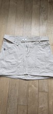 PacSun Los Angeles Women's Khaki Beige Tan Denim Cargo Jean Skirt Size M