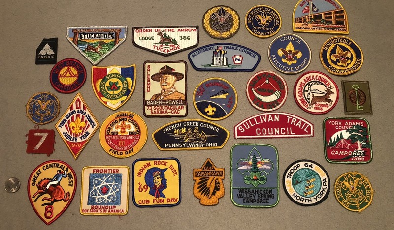 Big Lot of Vintage Boy Scout Patches BSA USA Various  Lot A