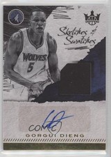 2017 Panini Court Kings Sketches & Swatches 179/314 Gorgui Dieng Auto Sketch 0q0