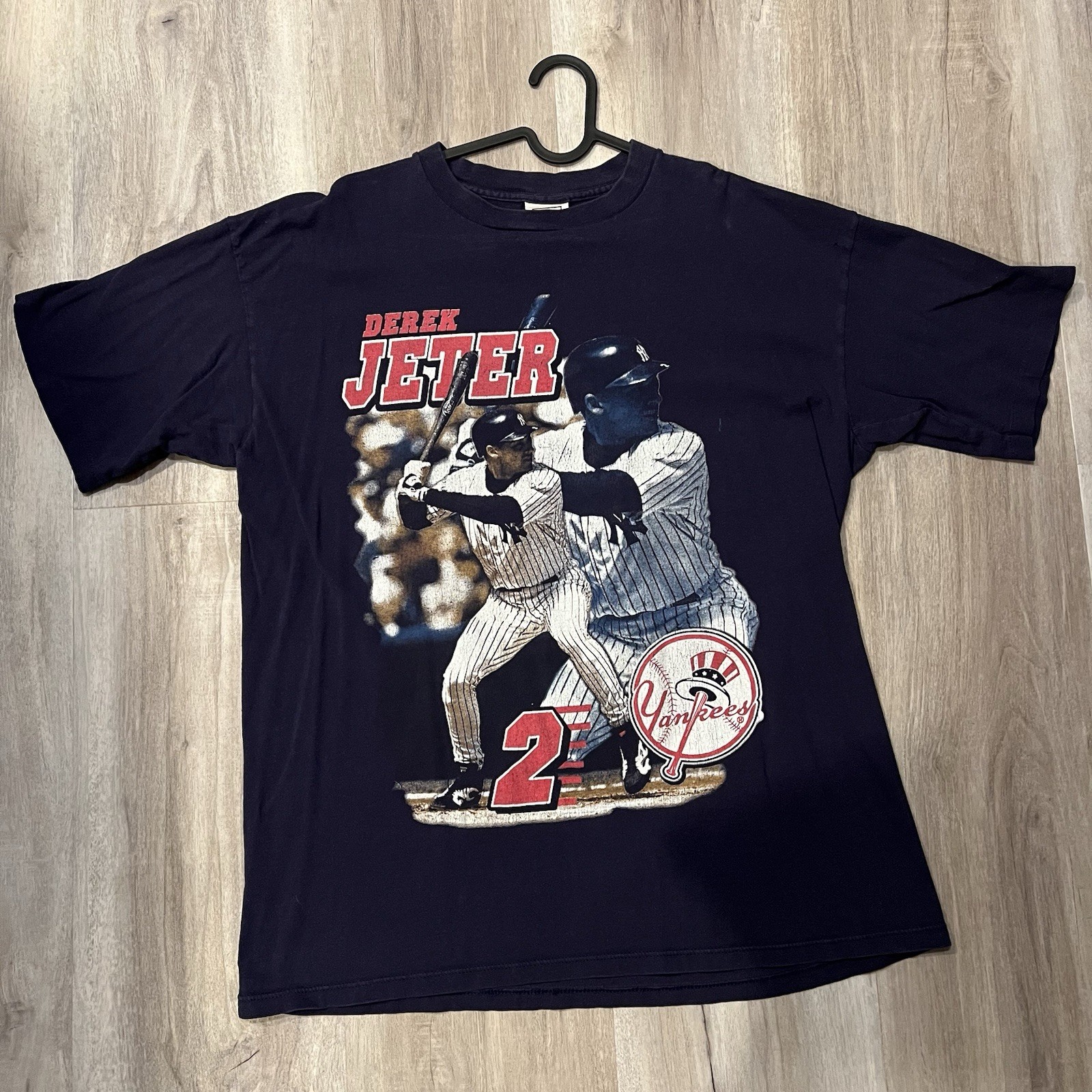RARE VTG New York Yankees Derek Jeter T Shirt Size XL Extra Large