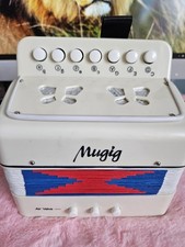 Mugig Piano Accordion 10 Keys Beginner Set Instrument White FUN music for kids