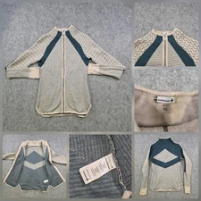 Smartwool Dacono Sweater Womens XS Full Zip Merino Wool Geometric Cardigan