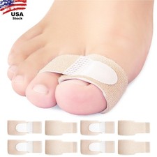 8Pcs Hammer Toe Straightener Hammer Toe Splints Toe Cushioned Bandages Hot USA