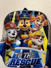 PAW PATROL TO THE RESCUE BACKPACK CHASE  FRIENDS WITH LUNCH BOX NEW