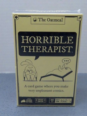 Horrible Therapist Card Game by The Oatmeal and Exploding Kittens NEW Sealed